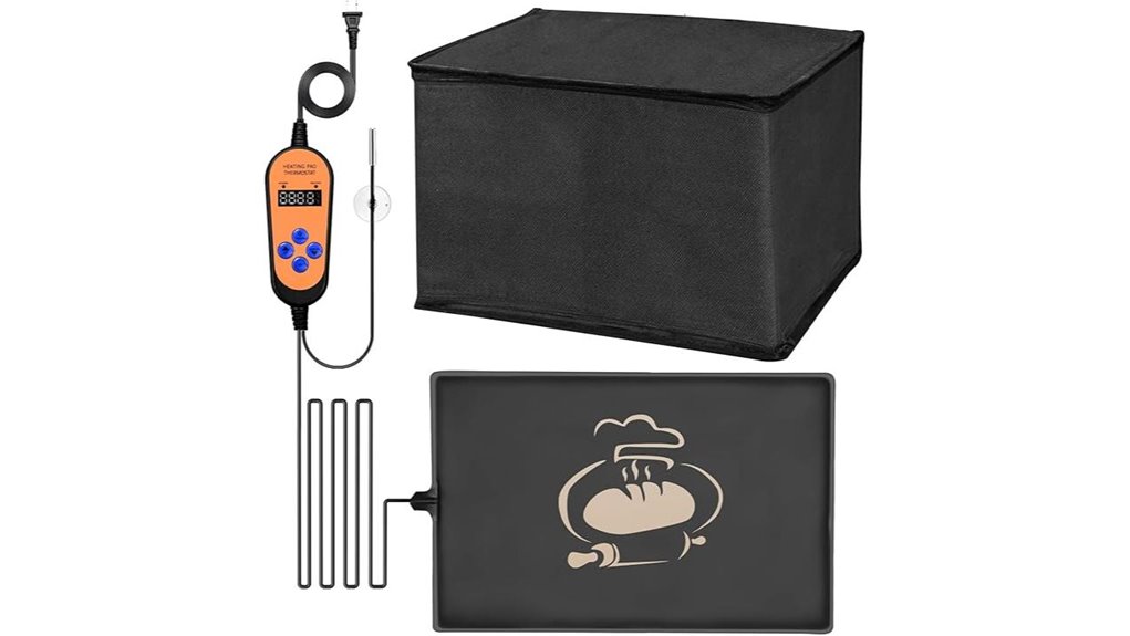 bread proofer mat with warming box