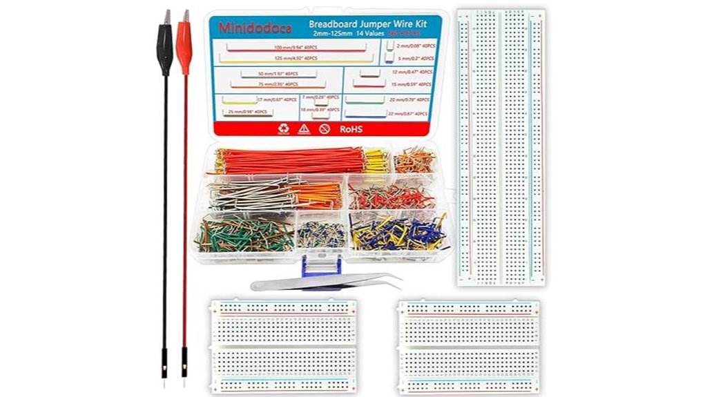 breadboard and jumper wires kit