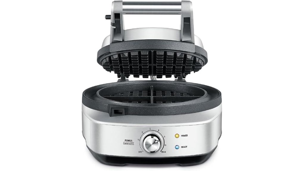 breville brushed stainless waffle