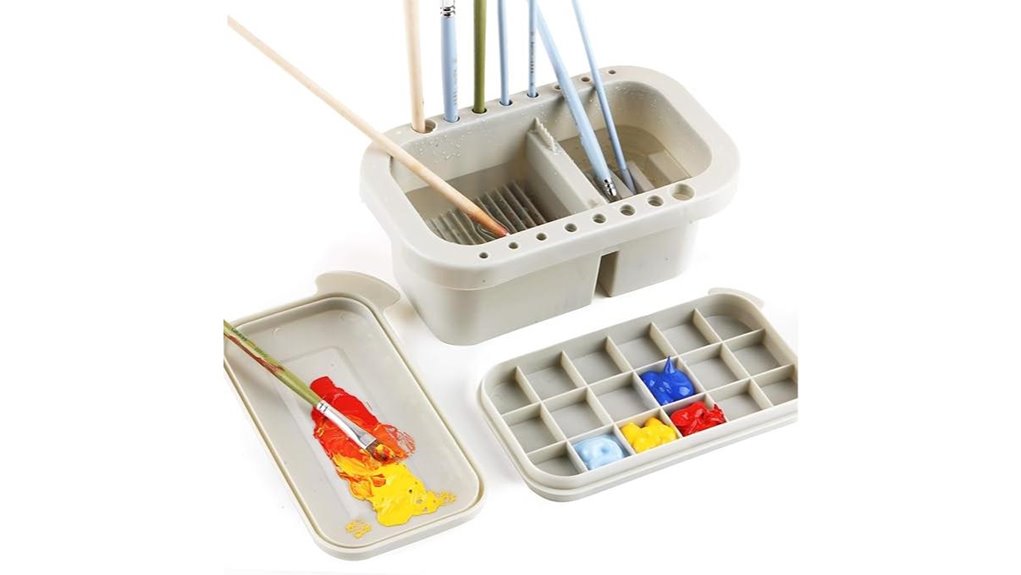 brush basin tray palette