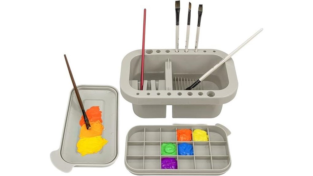 brush cleaner holder organizer