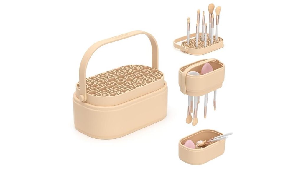 brush cleaning mat holder