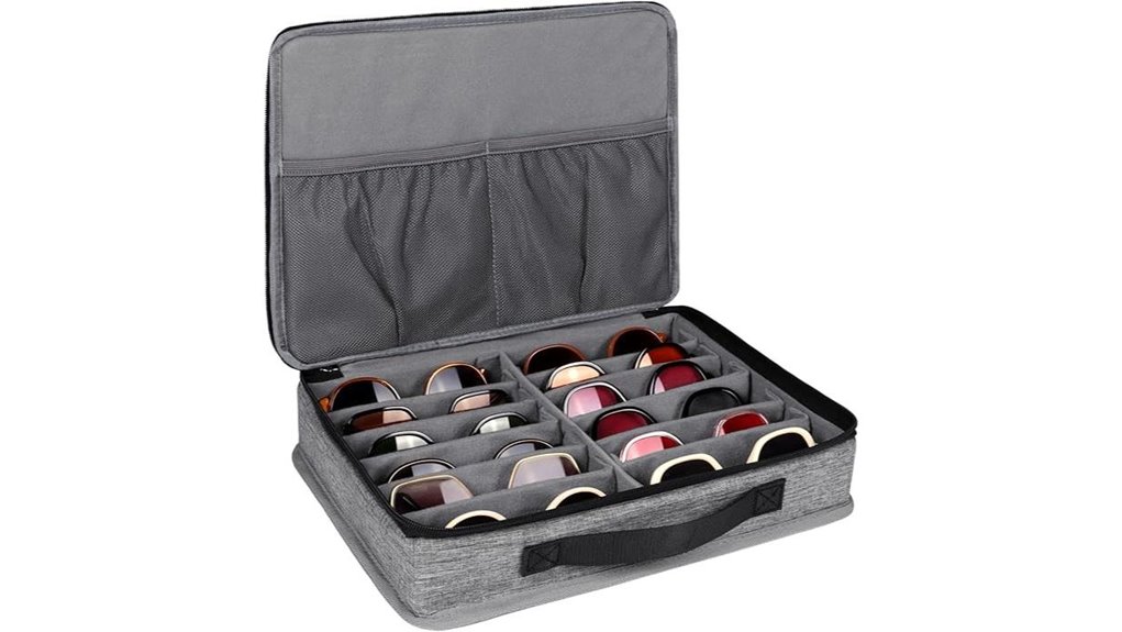 bukere adjustable sunglasses organizer