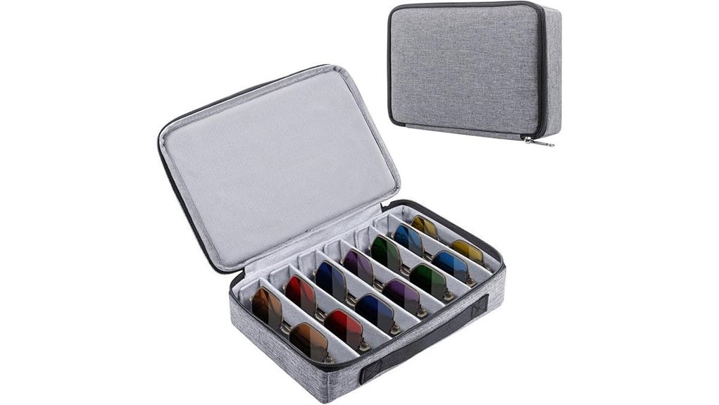 bukere travel sunglasses organizer case