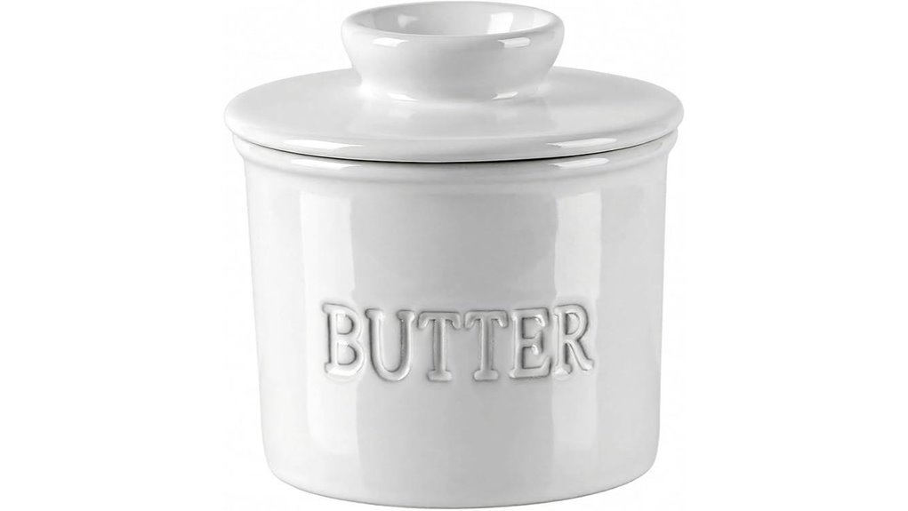 butter keeper crock with lid