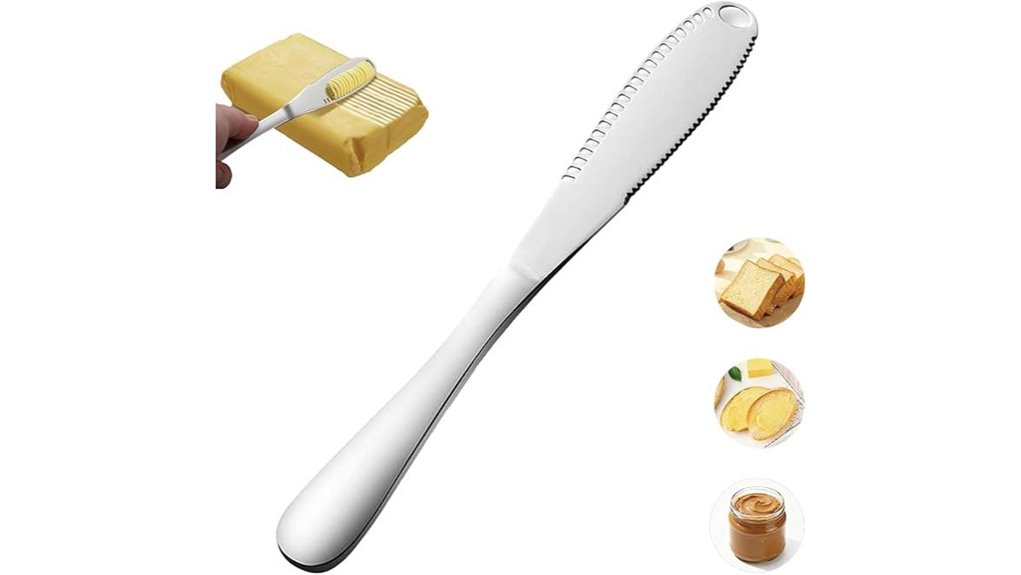 butter spreader knife with grater
