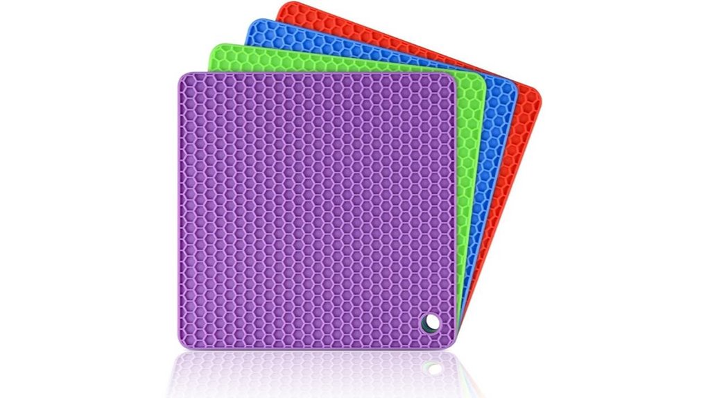 caketime 4 pack silicone trivets