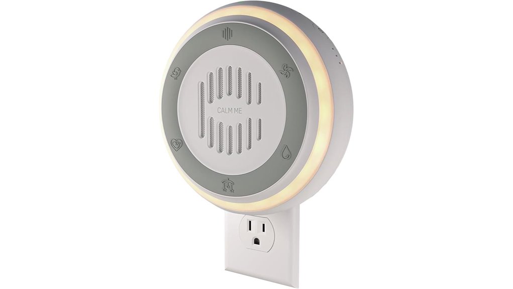 calm me wall plug white noise sound machine