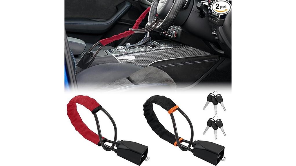 car steering wheel lock 2 pack 17 length