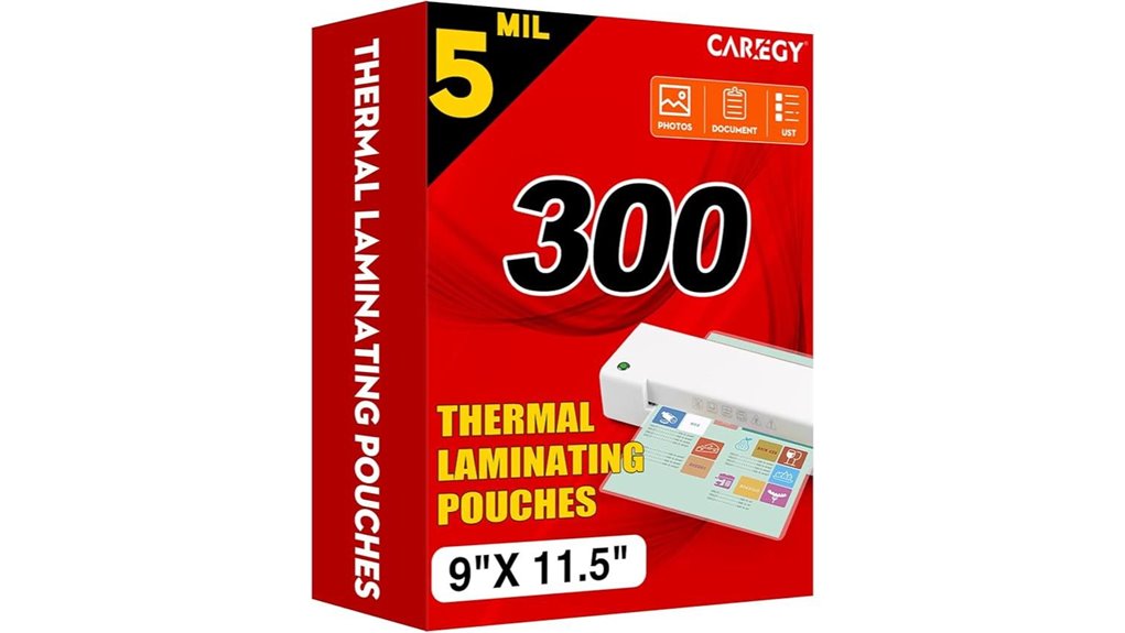 caregy 8 5x11 5mil laminates