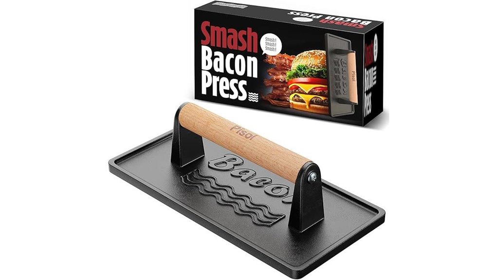 cast iron bacon and burger