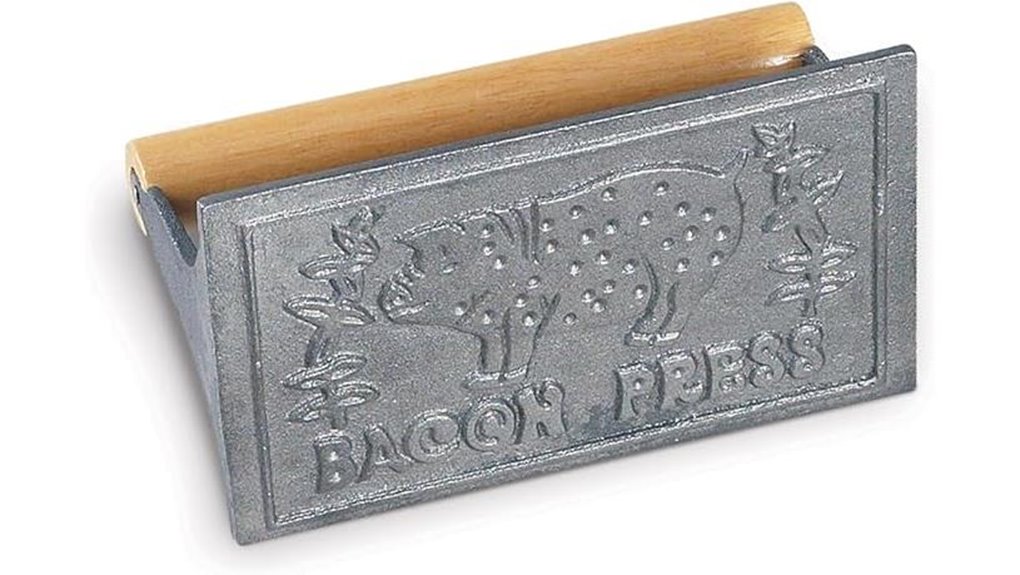 cast iron bacon press