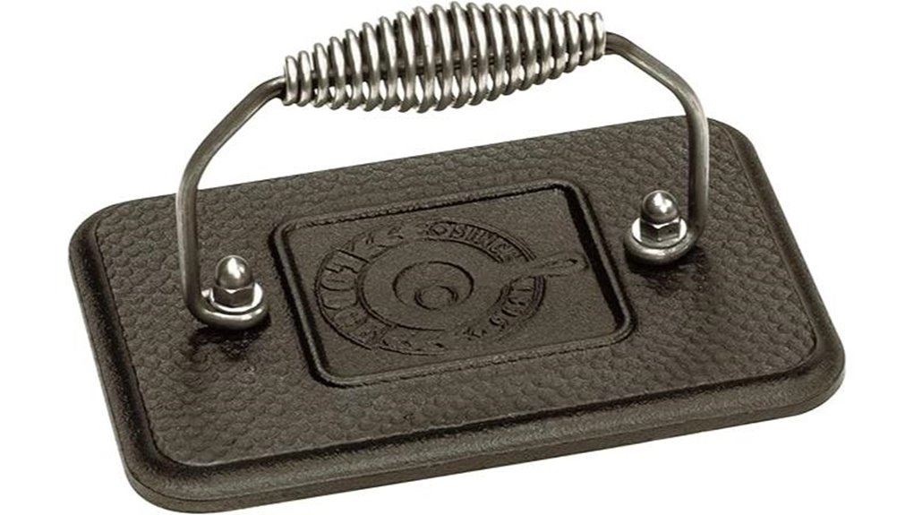 cast iron grill press
