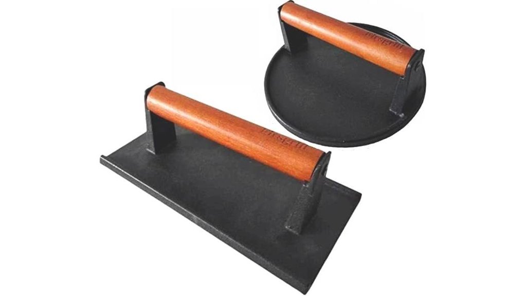 cast iron grill press