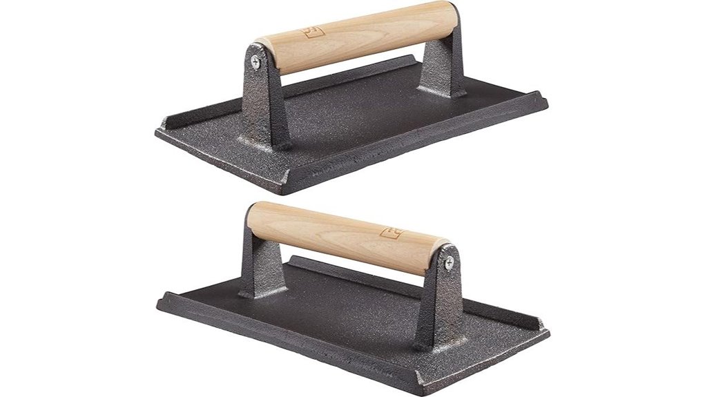 cast iron grill presses