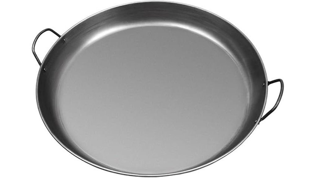 cast iron spanish paella pan