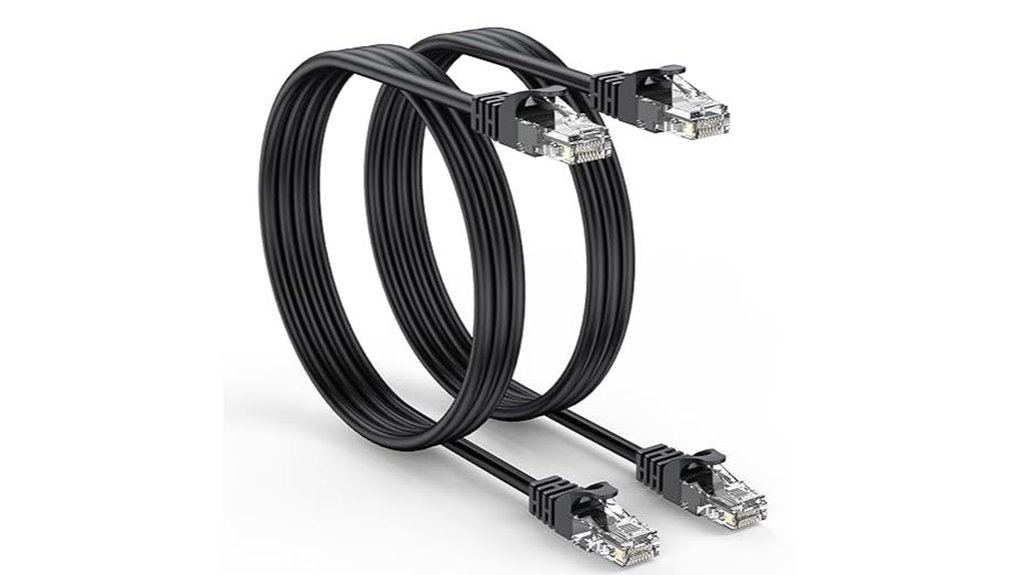 cat6 ethernet cable 6ft 2 pack for gaming included