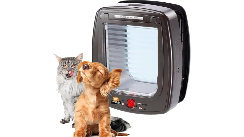 cat flap with microchip collar