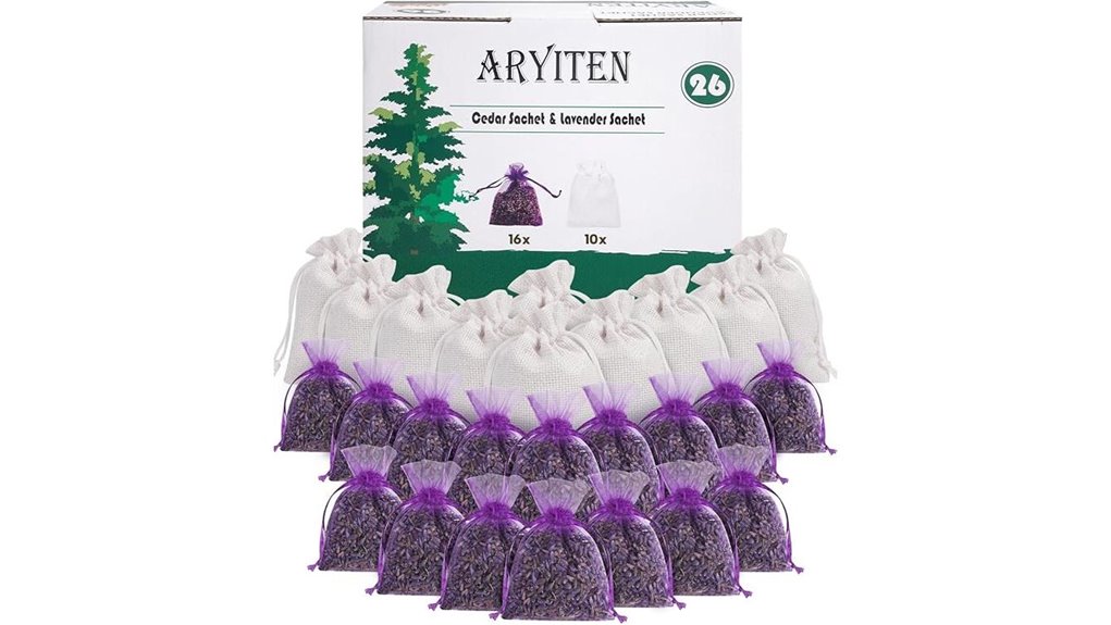 cedar chips and lavender sachets