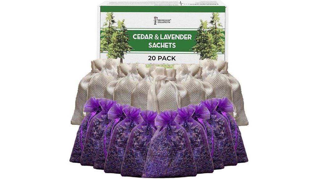 cedar chips with lavender sachets