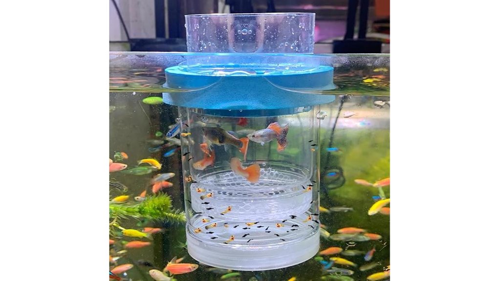 central floating fish isolation
