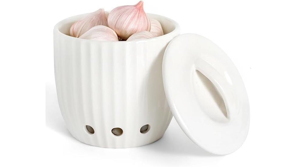ceramic garlic keeper lid