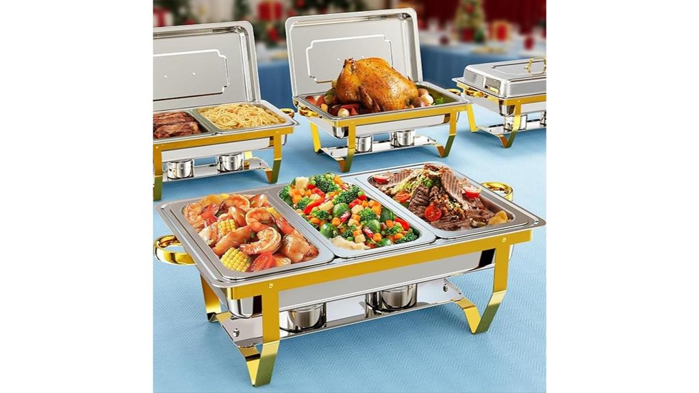chafing dishes buffet set
