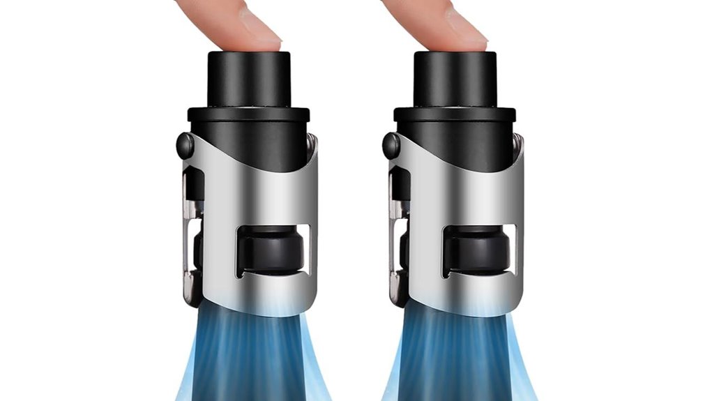 champagne stoppers with pump