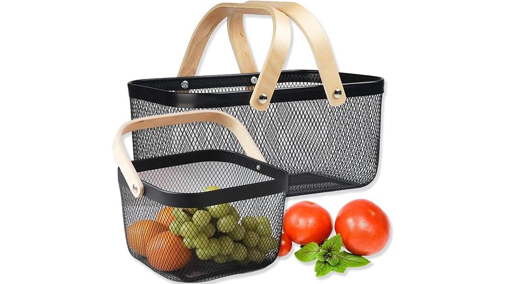 cheardia 2 pack mesh baskets