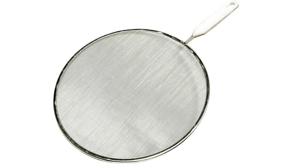chef craft splatter screen 10 inch stainless steel