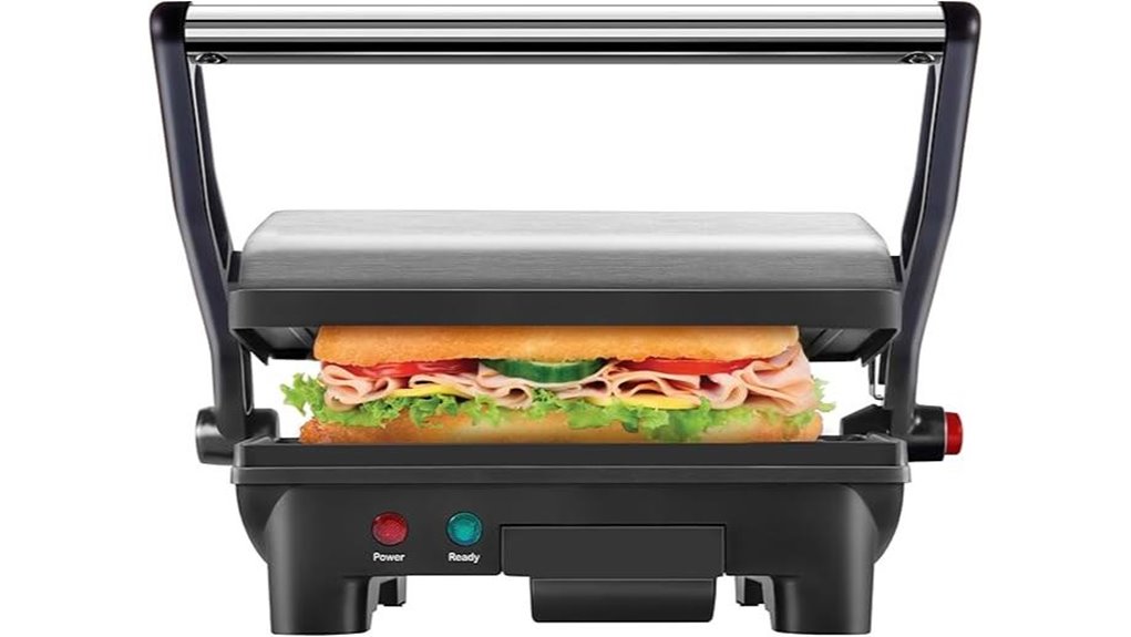 chefman 2 slice panini grill