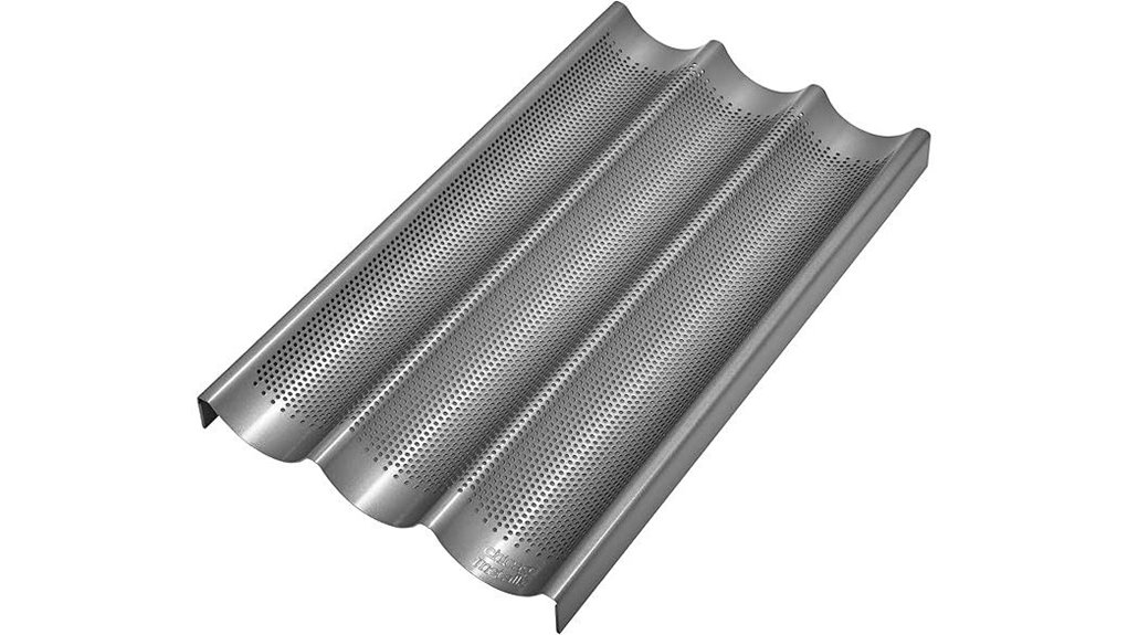 chicago metallic perforated baguette pan