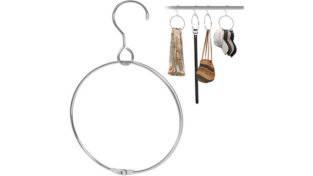 chrome ring belt organizer