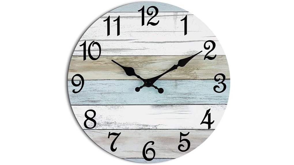 chylin silent rustic clock