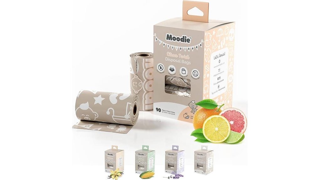 citrus scented disposable diaper bags