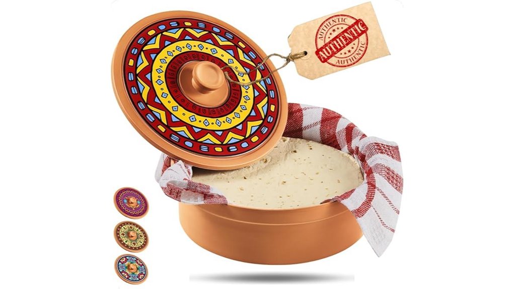 clay mexican tortilla warmer