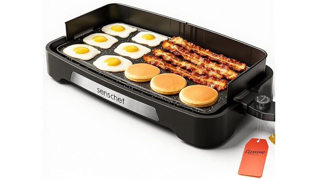 cleansnap griddle 1700w shielded