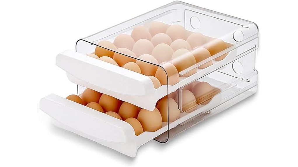 clear 40 grid egg tray