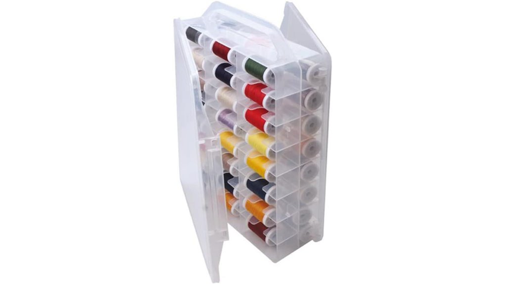 clear 46 grid thread organizer