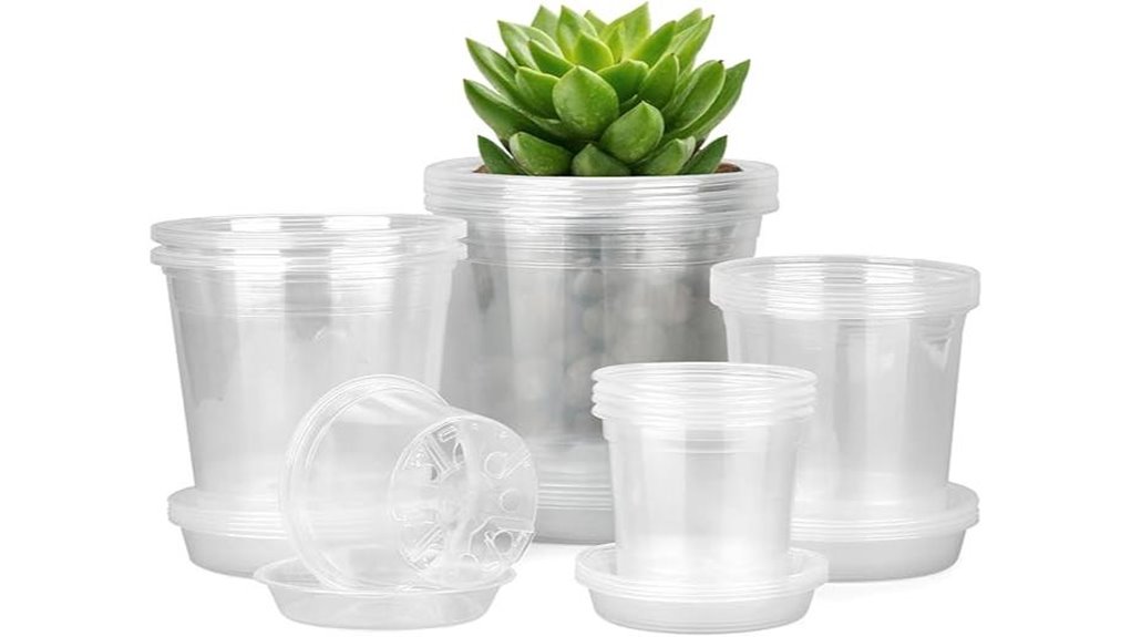 clear 4 7 nursery pots