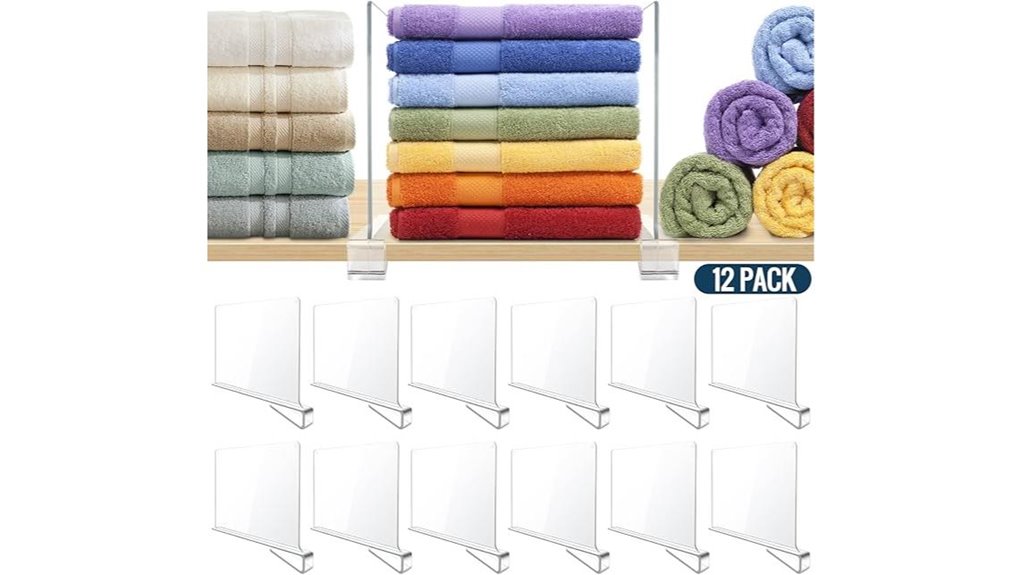 clear acrylic 12 pack dividers