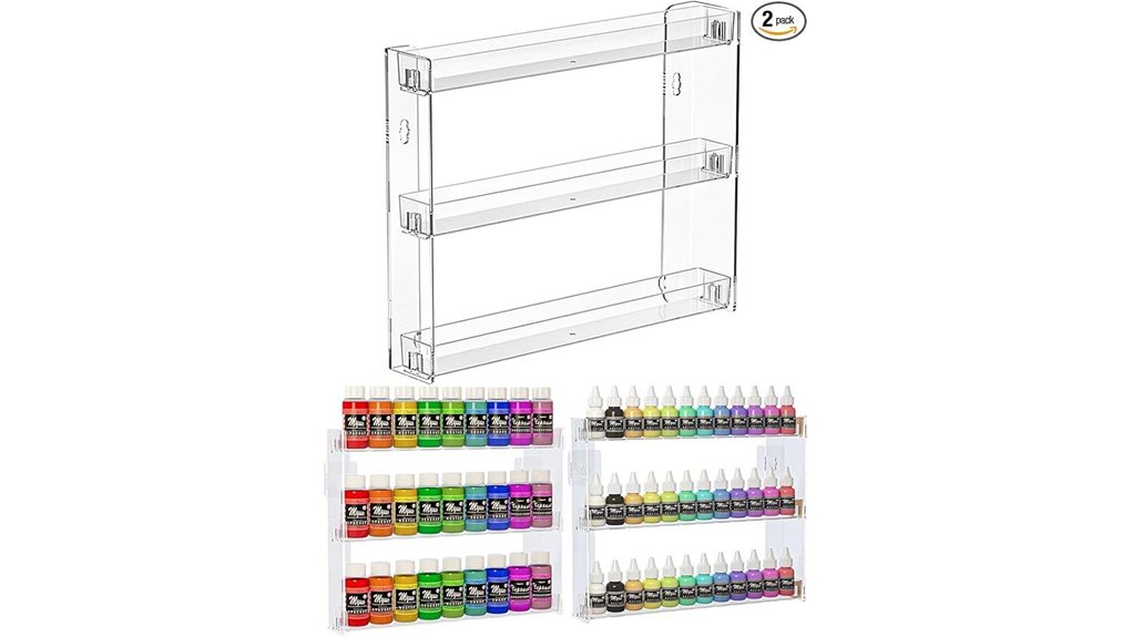 clear acrylic 3 tier racks
