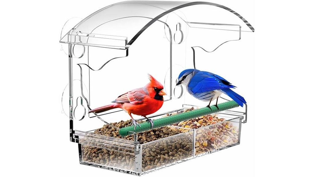 clear acrylic window feeder
