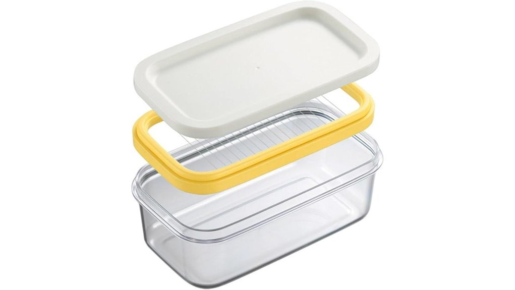 clear airtight butter slicer