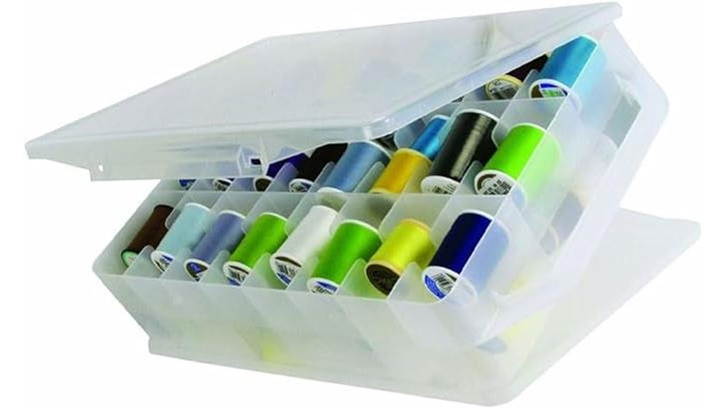 clear double sided 46 grid organizer
