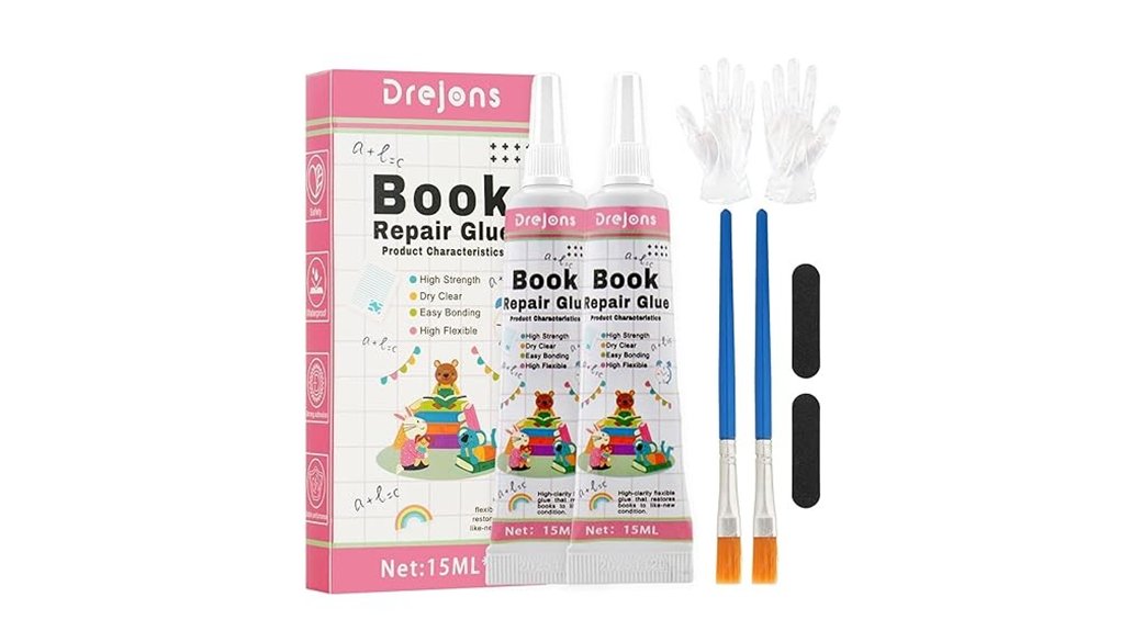 clear flexible book glue