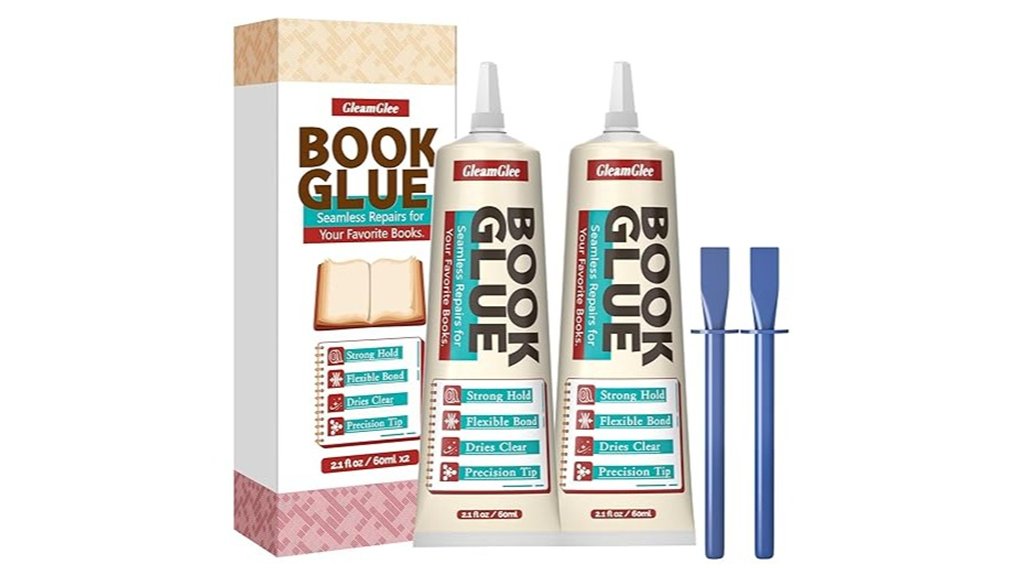 clear flexible book glue