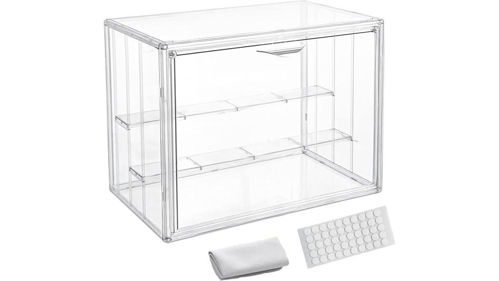 clear four layer acrylic case
