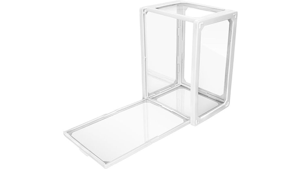 clear glass display stand