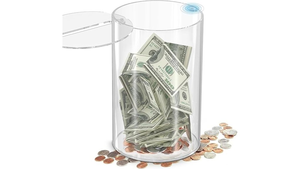 clear magnetic donation box